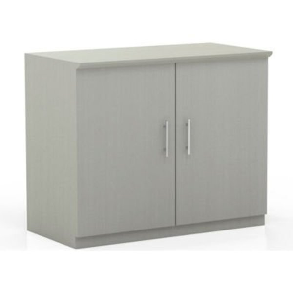 Safco Safco® Medina Series 36" Storage Cabinet with Wood Doors Textured Sea Salt MSCTSS